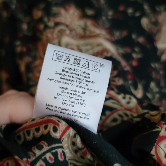 Sezane Meadow Blouse in Paisley Noir size 36 NWT - Picture 12 of 12